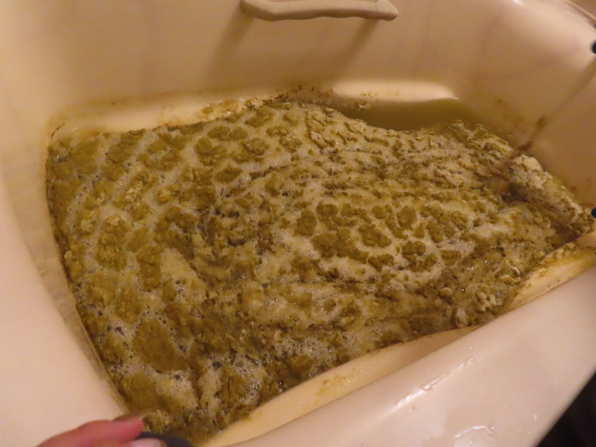 風呂釜洗浄の様子